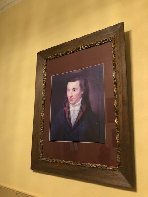 Ein Gemälde des Novalis in der gleichnamigen Villa.